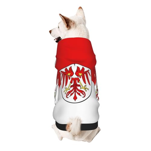Hunde-Kapuzenpullover mit Brandenburger Flagge, weich, atmungsaktiv, Haustierkleidung für kleine Hunde-Kapuzenpullover mit Brandenburger Flagge, weich, atmungsaktiv, Haustierkleidung für kleine von Khkbnb