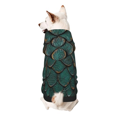 Hunde-Kapuzenpullover mit Schlangenhaut-Textur, für kleine, weiche, atmungsaktive Haustierkleidung für kleine Hunde Hunde-Kapuzenpullover mit Schlangenhaut-Textur, für kleine, weiche, atmungsaktive Haustierkleidung für kleine Hunde von Khkbnb