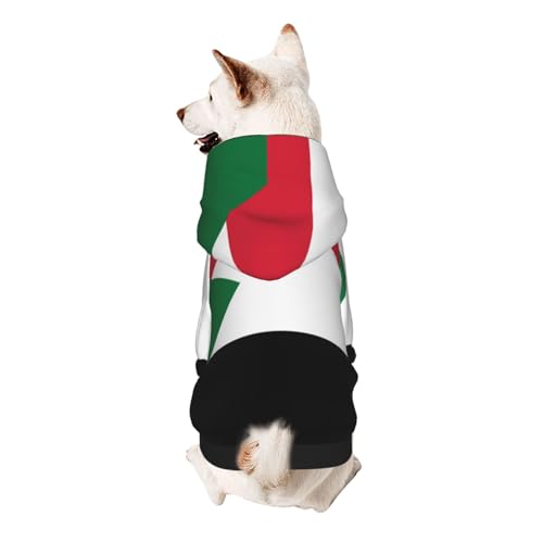 Hunde-Kapuzenpullover mit sudanesischer Flagge, weich, atmungsaktiv, Haustierkleidung für kleine Hunde-Kapuzenpullover mit sudanesischer Flagge, weich, atmungsaktiv, Haustierkleidung für kleine von Khkbnb