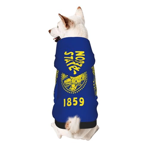 Oregon Hunde-Kapuzenpullover mit Staatsflagge, weich, atmungsaktiv, Haustierkleidung für kleine Oregon Hunde-Kapuzenpullover mit Staatsflagge, weich, atmungsaktiv, Haustierkleidung für kleine von Khkbnb
