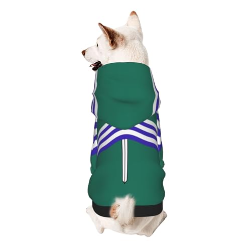 Peterborough Hunde-Kapuzenpullover mit Flagge, weich, atmungsaktiv, Haustierkleidung für kleine Peterborough Hunde-Kapuzenpullover mit Flagge, weich, atmungsaktiv, Haustierkleidung für kleine von Khkbnb