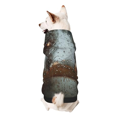 Rainy Day Hunde-Kapuzenpullover für kleine, weiche, atmungsaktive Haustierkleidung für kleine von Khkbnb