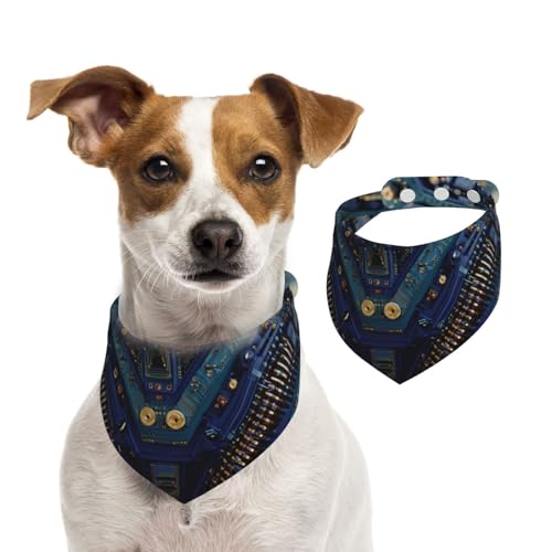 Tech World Hundehalstuch, verstellbar, für Jungen und Mädchen, geeignet für Katzen und Hunde, Haustierzubehör Tech World Hundehalstuch, verstellbar, für Jungen und Mädchen, geeignet für Katzen und Hunde, Haustierzubehör von Khkbnb