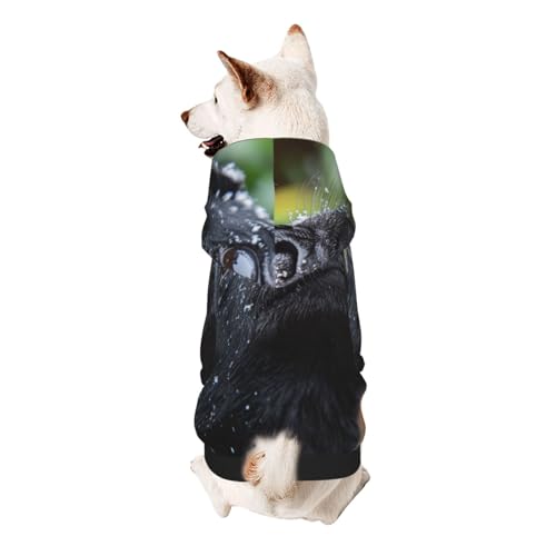 The Longing of Dogs Hunde-Kapuzenpullover für kleine, weiche, atmungsaktive Haustierkleidung für kleine Hunde von Khkbnb