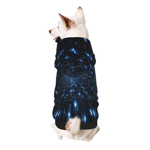 Time Tunnel Hunde-Kapuzenpullover für kleine, weiche, atmungsaktive Haustierkleidung für kleine Time Tunnel Hunde-Kapuzenpullover für kleine, weiche, atmungsaktive Haustierkleidung für kleine von Khkbnb