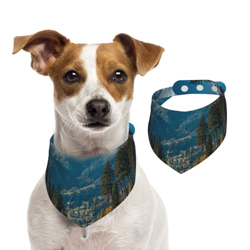 Towering Mountain Peaks Hundehalstuch, verstellbar, für Jungen und Mädchen, geeignet für Katzen und Hunde, Haustierzubehör Towering Mountain Peaks Hundehalstuch, verstellbar, für Jungen und Mädchen, geeignet für Katzen und Hunde, Haustierzubehör von Khkbnb