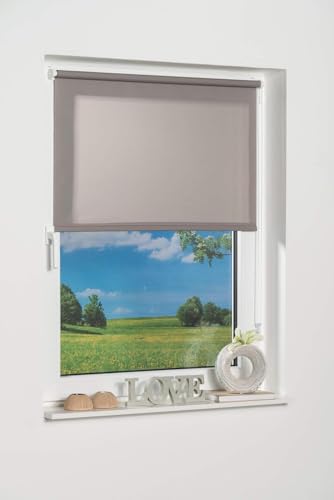 K-home Klemmfix-Minirollo, Grau Tageslicht B100 x H200 cm von Khome