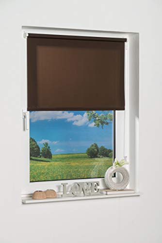 K-home Klemmfix-Minirollo, Schoko Tageslicht 50 x 150 (B x L) von Khome