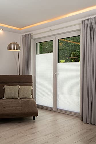 Khome Klemmfix-Plissee Ausbrenner, Polyester, Ausbrennerstoff, 55 x 210 cm von Khome