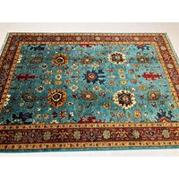 6x8 Feet Handmade Traditional Afghan Mamluk Carpet, Super Fine Area Living Room Rug von KhorasanRug