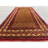 stunning Well-Made Afghan Khawaja Roshnae Runner Rug Made With Soft Sheep Wool On A F, Runner, Hallway Woolen von KhorasanRug