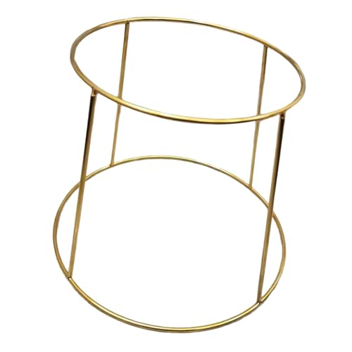 KiBcsLic 2 Stöckiges Meeresfrüchte Tablettregal, Vielseitige Aufbewahrungsplatte, Teller, Meeresfrüchte, Tisch Servierregal, Servierständer für Desserts Und Pi, Gold 15cm bis 22cm von KiBcsLic