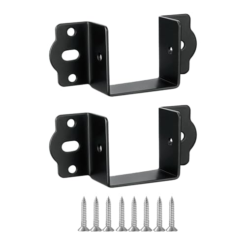 KiBcsLic 2 Stück Bettbeschläge Als Adapter für Bettrahmen Und Bettverbinder mit Montageschrauben Zur Unkomplizierten Stabilisierung für Etagenbetten Und Kopft, Schwarz KiBcsLic 2 Stück Bettbeschläge Als Adapter für Bettrahmen Und Bettverbinder mit Montageschrauben Zur Unkomplizierten Stabilisierung für Etagenbetten Und Kopft, Schwarz von KiBcsLic