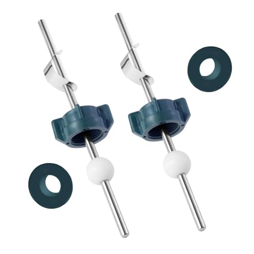 KiBcsLic 2 Teiliges Becken Liftstangen Gestänge Und Federclip Kit, Spülbecken Ball/Stab Ablaufstopfen Montage für Toiletten, mit Rohband von KiBcsLic