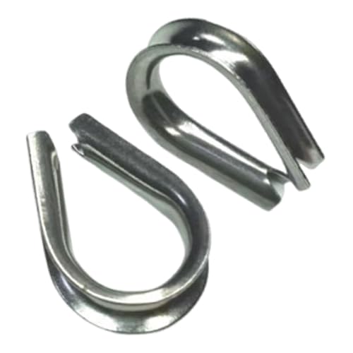 KiBcsLic 2 stück Draht Seil Klemmen, Hardware Verschluss Clips für Sport Ausrüstung, Banner, Clipringe für 6mm KiBcsLic 2 stück Draht Seil Klemmen, Hardware Verschluss Clips für Sport Ausrüstung, Banner, Clipringe für 6mm von KiBcsLic