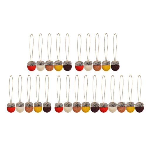 KiBcsLic 25x Thanksgiving Filz Acorn Hängende Ornamente für Kindergarten Herbst Esstisch KiBcsLic 25x Thanksgiving Filz Acorn Hängende Ornamente für Kindergarten Herbst Esstisch von KiBcsLic