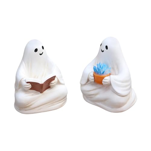 KiBcsLic 2X Geist Figuren Kreative für Regal Bücherregal Wohnzimmer von KiBcsLic