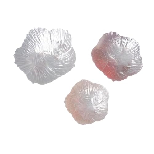 KiBcsLic 3 Teile Glasplatten in Blumenform für Büro, Zuhause und Esszimmer von KiBcsLic