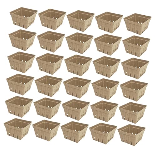 KiBcsLic 30 Teiliger Korb, Obstaufbewahrungskörbe, Obstkisten, Mini Geformter Obstkorb mit Belüftung für Den Lebensmitteleinkauf zu Hause, Braun KiBcsLic 30 Teiliger Korb, Obstaufbewahrungskörbe, Obstkisten, Mini Geformter Obstkorb mit Belüftung für Den Lebensmitteleinkauf zu Hause, Braun von KiBcsLic
