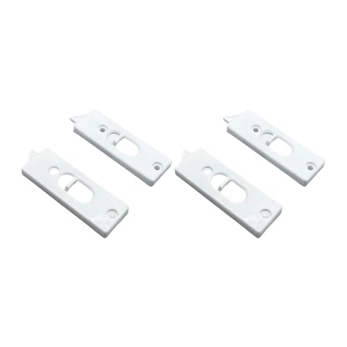 KiBcsLic 4 Stück Kippriegel Schnappriegel Fensterteil Und Kippverschluss Als Sicherheitsriegel Reversibel Aus Widerstandsfähigem Material für Den Austausch Be, Weiß, L KiBcsLic 4 Stück Kippriegel Schnappriegel Fensterteil Und Kippverschluss Als Sicherheitsriegel Reversibel Aus Widerstandsfähigem Material für Den Austausch Be, Weiß, L von KiBcsLic