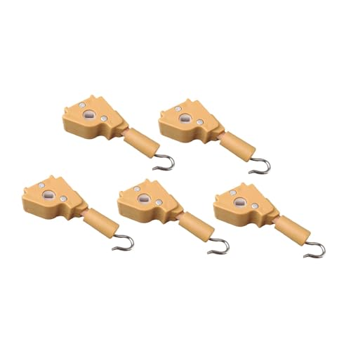 KiBcsLic 5X Kipphebel für 1 Zoll Horizontal Metall Haken Verbindung Universal Ersatzteil Stange Kipphebel Kippmechanismus, Braun von KiBcsLic