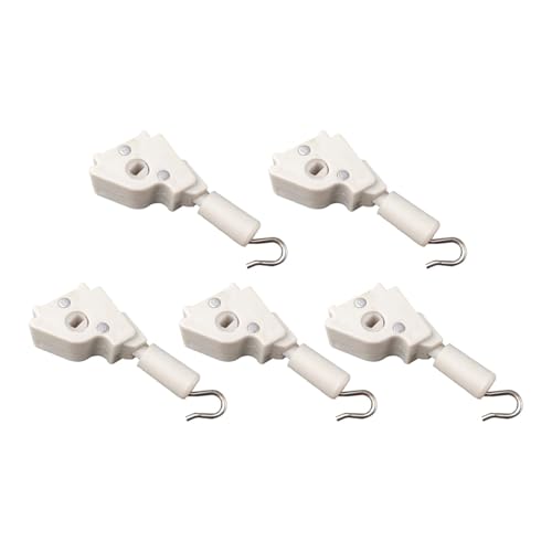 KiBcsLic 5X Kipphebel für 1 Zoll Horizontal Metall Haken Verbindung Universal Ersatzteil Stange Kipphebel Kippmechanismus, Weiß von KiBcsLic