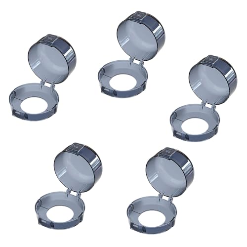 KiBcsLic 5er Pack Knopfabdeckungen, Gasknopfabdeckung, Kindersicherung, Sicher, Verhindert Versehentliches Berühren, Schwarz von KiBcsLic
