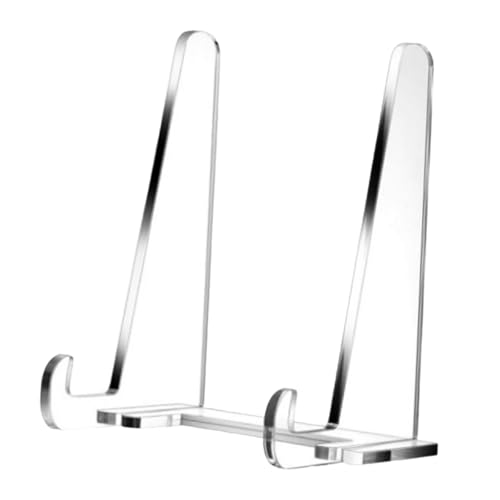 KiBcsLic Acrylständer, Staffelei, Stabiler Bilderrahmenständer für Den Tisch, Tellerhalter für Plaketten, Bücher, Büro, Tisch, Restaurant, 1 Stück KiBcsLic Acrylständer, Staffelei, Stabiler Bilderrahmenständer für Den Tisch, Tellerhalter für Plaketten, Bücher, Büro, Tisch, Restaurant, 1 Stück von KiBcsLic