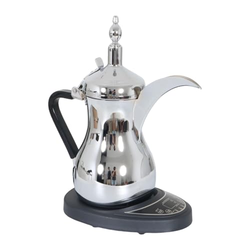 KiBcsLic Arabische Kaffeekanne Im Exotischen Stil Als Wasserkessel Teekocher Und Heißwasserbereiter Aus Edelstahl mit Abschaltautomatik für Zuhause Büro Und T, 600 Ml von KiBcsLic