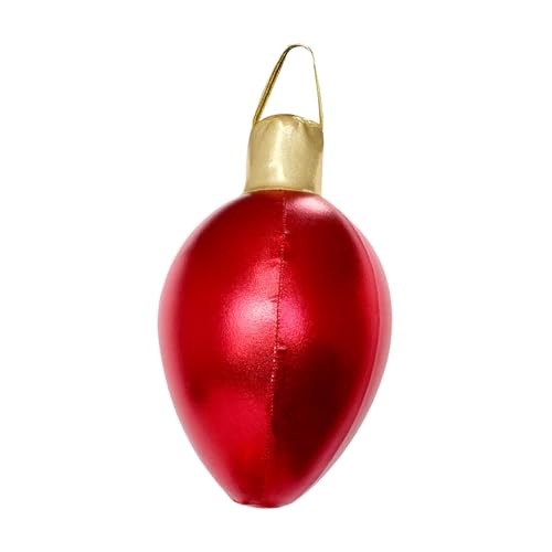 KiBcsLic Aufblasbarer Weihnachtsball Zum Aufhängen, Weihnachtsdekoration, Tolle Partydekoration für Draußen, Garten, Einkaufszentrum, Neujahrseingang, Rot KiBcsLic Aufblasbarer Weihnachtsball Zum Aufhängen, Weihnachtsdekoration, Tolle Partydekoration für Draußen, Garten, Einkaufszentrum, Neujahrseingang, Rot von KiBcsLic