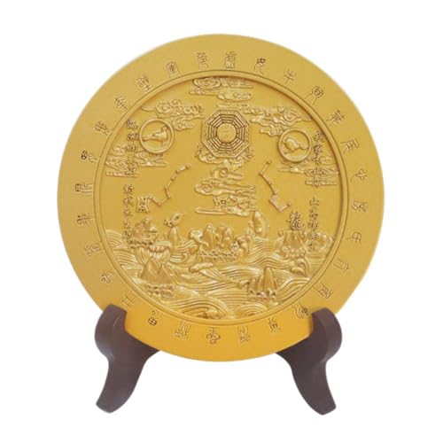 KiBcsLic Bagua Spiegel Figur Chinesischer Stil Feng Shui Dekoration Ornament Skulptur Aus Legierung für Geschenke Zuhause Geschäftsräume, mit Ständer KiBcsLic Bagua Spiegel Figur Chinesischer Stil Feng Shui Dekoration Ornament Skulptur Aus Legierung für Geschenke Zuhause Geschäftsräume, mit Ständer von KiBcsLic