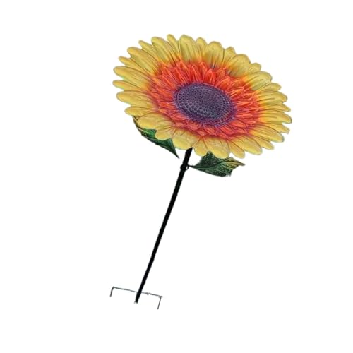 KiBcsLic Blumen Vogelfutterspender, Gartendekoration mit Metallpfahl, Papageienbadewanne für Hinterhof Und Terrasse, Gelb KiBcsLic Blumen Vogelfutterspender, Gartendekoration mit Metallpfahl, Papageienbadewanne für Hinterhof Und Terrasse, Gelb von KiBcsLic