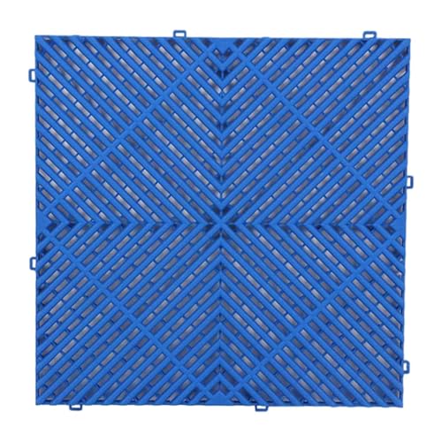 KiBcsLic Bodenfliese Interlocking Drainagematte Splicing Modulare Fliese Schlagfest PP für Balkon Badezimmer Walkway Sauna, Blau KiBcsLic Bodenfliese Interlocking Drainagematte Splicing Modulare Fliese Schlagfest PP für Balkon Badezimmer Walkway Sauna, Blau von KiBcsLic