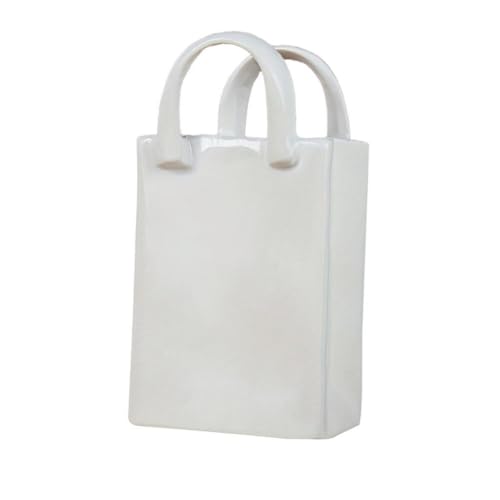 KiBcsLic Bodenvase Dekorative Vase Harz Handtasche Modernes Design Blumenvasen Ornament für Geschenk Wohnzimmer Esszimmer Schlafzimmer Flur Regal Café, 7.2 cm X 5 cm X 13.9 KiBcsLic Bodenvase Dekorative Vase Harz Handtasche Modernes Design Blumenvasen Ornament für Geschenk Wohnzimmer Esszimmer Schlafzimmer Flur Regal Café, 7.2 cm X 5 cm X 13.9 von KiBcsLic