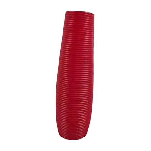 KiBcsLic Bodenvase Modernes Erscheinungsbild Große Vase Rustikal Minimalistisch Pflegeleichtes Pp Material für Wohnzimmer Büro Café, Rot KiBcsLic Bodenvase Modernes Erscheinungsbild Große Vase Rustikal Minimalistisch Pflegeleichtes Pp Material für Wohnzimmer Büro Café, Rot von KiBcsLic