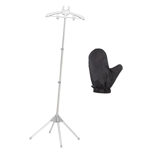 KiBcsLic Dampfbügelständer Kleideraufhänger Trockenständer Garderobenständer Kompaktes Design mit Stabiler Basis für Sicheren Stand Zum Organisieren Und Lüfte, Grau KiBcsLic Dampfbügelständer Kleideraufhänger Trockenständer Garderobenständer Kompaktes Design mit Stabiler Basis für Sicheren Stand Zum Organisieren Und Lüfte, Grau von KiBcsLic