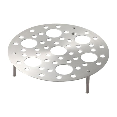 KiBcsLic Dampfgarer Gestell Stabiles Dampfgestell Dampfschale Als Eierhalter Aus Rostfreiem Stahl für Gleichmäßiges Garen für Töpfe Und Pfannen, Kurze Beine von KiBcsLic