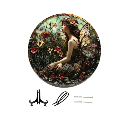 KiBcsLic Dekoschild mit Elfenmotiv Als Wandkunst Fensterdeko Und Hängeornament mit Filigranem Muster für Eine Einzigartige Optik Als Geschenk, Style C KiBcsLic Dekoschild mit Elfenmotiv Als Wandkunst Fensterdeko Und Hängeornament mit Filigranem Muster für Eine Einzigartige Optik Als Geschenk, Style C von KiBcsLic