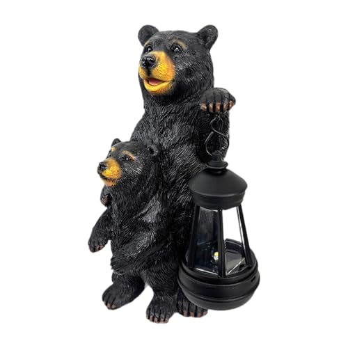 KiBcsLic Gartenmutterjunges Bärenstatue Solarlicht, Beleuchtete Figur für Den Außenbereich KiBcsLic Gartenmutterjunges Bärenstatue Solarlicht, Beleuchtete Figur für Den Außenbereich von KiBcsLic
