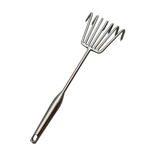 KiBcsLic Gartenrechen Handrechen Klauenrechen Bodenlockerer Edelstahl Leichtgewichtig Ergonomisch Handlich für Pflanzenpflege Sandarbeit Laubentfernung Außenbe, L KiBcsLic Gartenrechen Handrechen Klauenrechen Bodenlockerer Edelstahl Leichtgewichtig Ergonomisch Handlich für Pflanzenpflege Sandarbeit Laubentfernung Außenbe, L von KiBcsLic