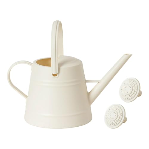 KiBcsLic Gießkanne mit 38L Volumen Blumengießkanne mit Langem Ausguss Und Ergonomischem Griff Robuste Pflanzenkanne Aus Pp Material für Zimmerpflanzen Garten, Weiß von KiBcsLic