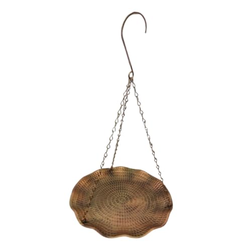 KiBcsLic Hängende Vogeltränke Wasserschale 22 cm Futterbecken Teller Metall Tränke Vogelfütterung KiBcsLic Hängende Vogeltränke Wasserschale 22 cm Futterbecken Teller Metall Tränke Vogelfütterung von KiBcsLic