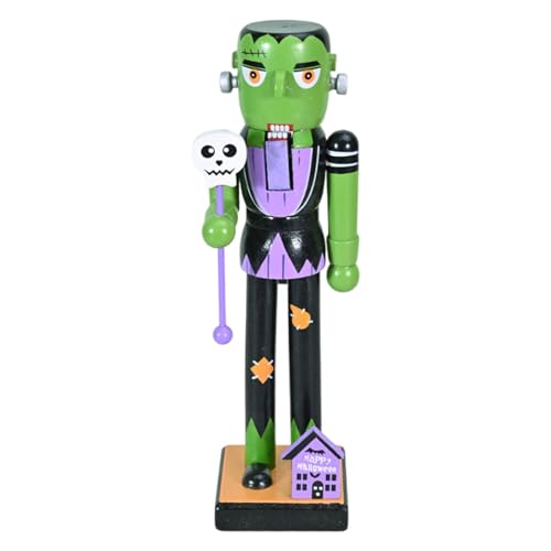 KiBcsLic Halloween Nussknacker Figur Weihnachten Nussknacker Dekor für Weihnachten Baum, Frankenstein von KiBcsLic