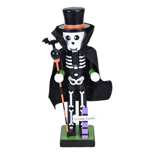 KiBcsLic Halloween Nussknacker Figur Weihnachten Nussknacker Dekor für Weihnachten Baum, Schädel von KiBcsLic