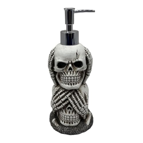 KiBcsLic Halloween Totenkopf Seifenspender mit Pumpe, Bar, Schönheitssalon von KiBcsLic