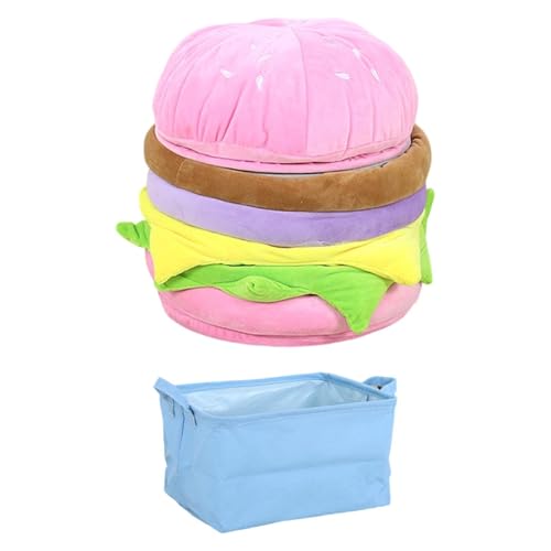 KiBcsLic Hamburger Hocker Ottomane Sitzhocker Schuhbank Aufbewahrungstruhe Als Originelles Möbelstück mit Stauraumfunktion Und Weicher Oberfläche für Schla, Rosa KiBcsLic Hamburger Hocker Ottomane Sitzhocker Schuhbank Aufbewahrungstruhe Als Originelles Möbelstück mit Stauraumfunktion Und Weicher Oberfläche für Schla, Rosa von KiBcsLic