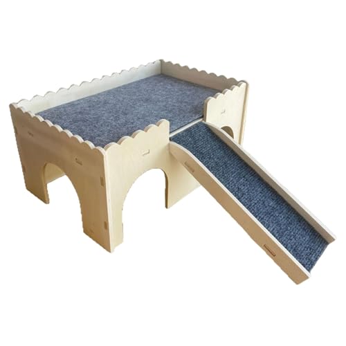 KiBcsLic Hamsterhaus Als Rückzugsort, Bett Und Hütte für Meerschweinchen Und Rennmäuse, Plattendicke 7 Mm KiBcsLic Hamsterhaus Als Rückzugsort, Bett Und Hütte für Meerschweinchen Und Rennmäuse, Plattendicke 7 Mm von KiBcsLic