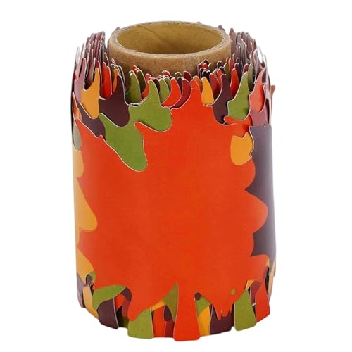 KiBcsLic Herbst Maple Leaf Border Bulletin Board Dekoration Trimmer Aufkleber für Tafel von KiBcsLic