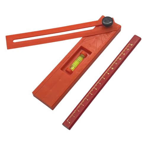 KiBcsLic Holzbearbeitung Mess Lineal Markierung Gauge Werkzeug Schrank Hardware Jig Drehbare Vorlage Klapp Lineal für Metrische Und, mit 1 Bleistift KiBcsLic Holzbearbeitung Mess Lineal Markierung Gauge Werkzeug Schrank Hardware Jig Drehbare Vorlage Klapp Lineal für Metrische Und, mit 1 Bleistift von KiBcsLic