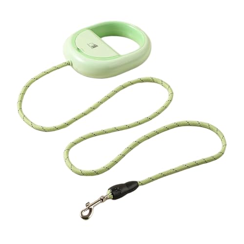 KiBcsLic Hundeleine, Haustier, Verschleißfest, mit Griff, Haustier Leine, Reflektierendes Gehen für Jogging Training, Grün 2m von KiBcsLic